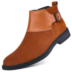 High-top British-style Leather Zip-up Ankle Boots