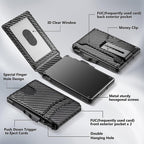 Amazon Bestseller Dual-Fold Carbon Fiber Flip Wallet