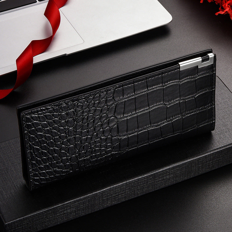 Mens Long Zipper Card Holder And Wallet 2-in-1