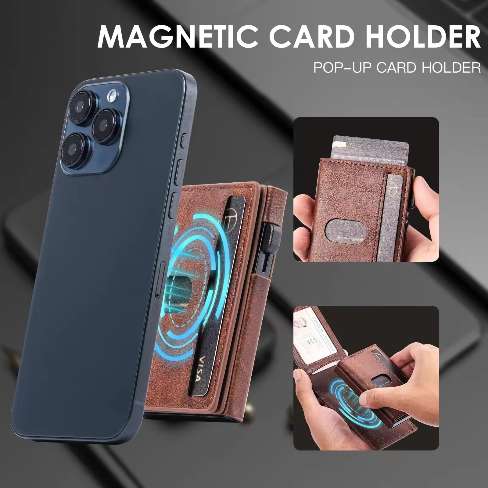 Magnetic Separation Metal Credit Card Case