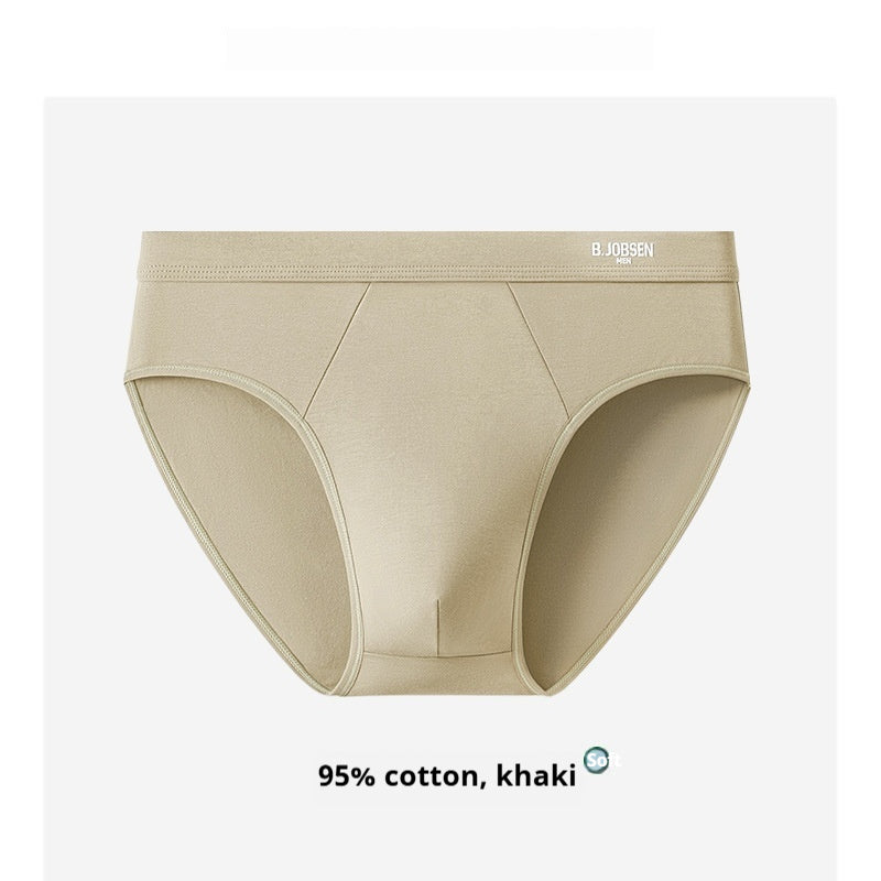 Mens Breathable Cotton Briefs With An Antibacterial Cotton Crotch