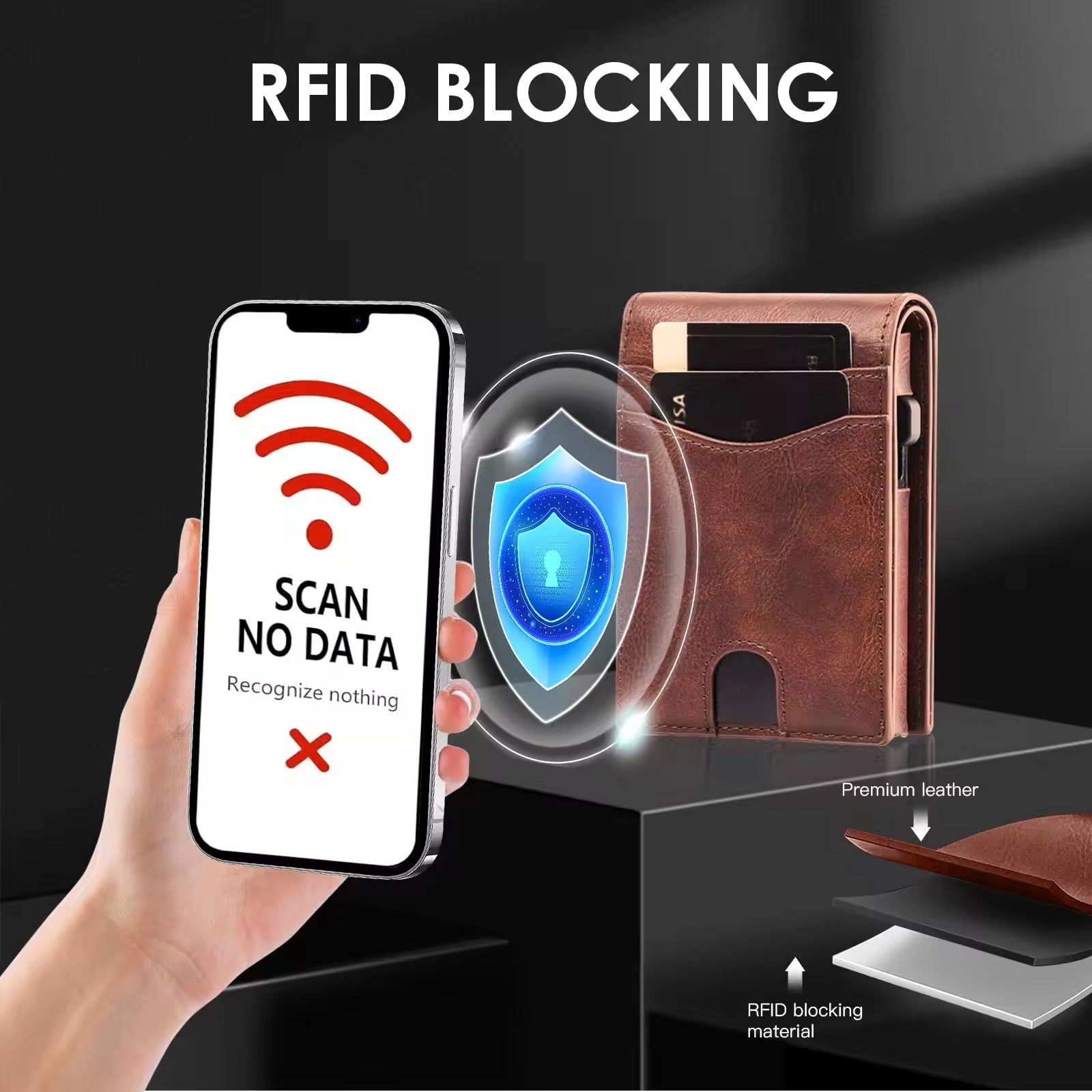 Magnetic Separation Metal Credit Card Case